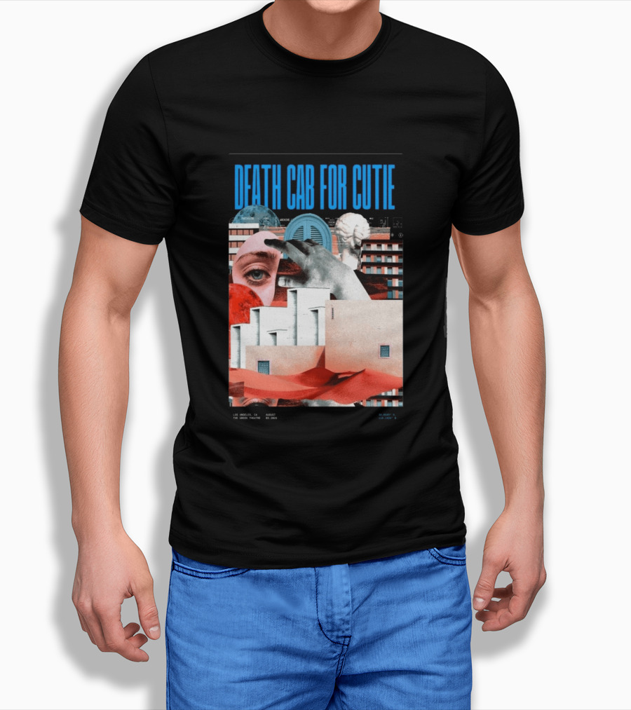 Death Cab For Cutie August 03 2026 Los Angeles The Greek Theatre Collage T-Shirt