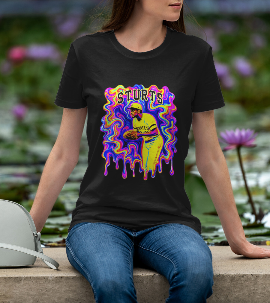Pirates Dock Ellis Psychedelic Sturts Baseball Pitcher T-Shirt