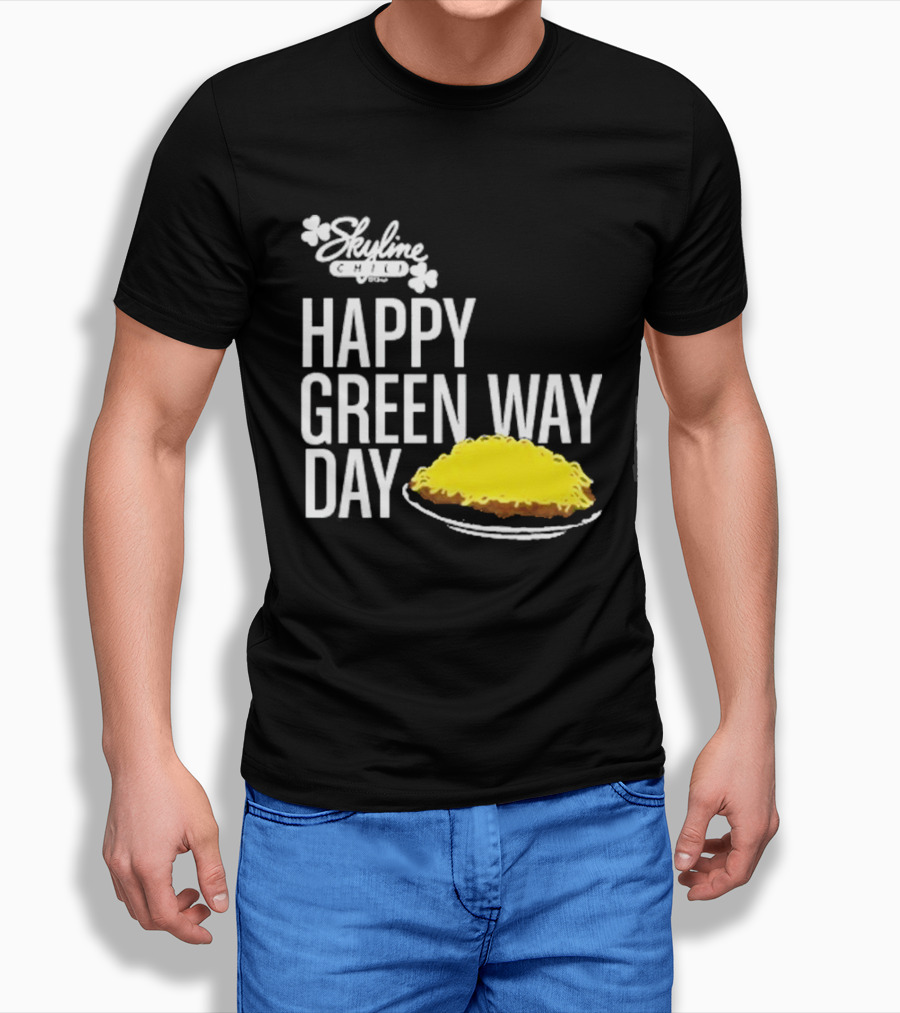 Skyline Chili Happy Green Way Day Cheese Coney Celebration T-Shirt