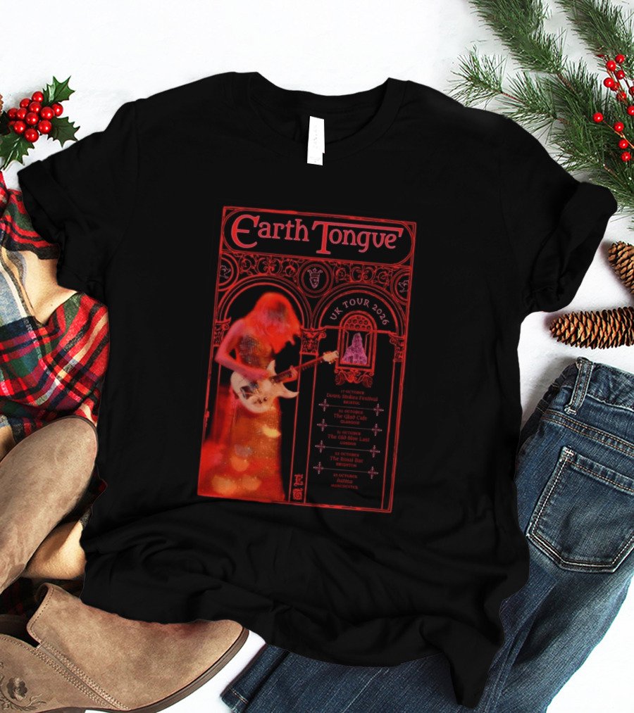 Earth Tongue UK Tour 2026 Down Stokes Festival Bristol Gilded Gothic Artistry T-Shirt