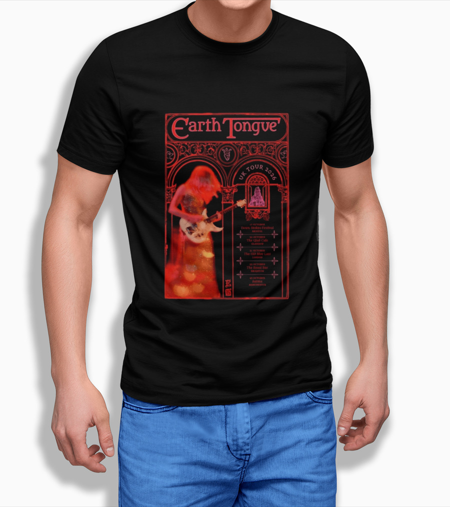 Earth Tongue UK Tour 2026 Down Stokes Festival Bristol Gilded Gothic Artistry T-Shirt
