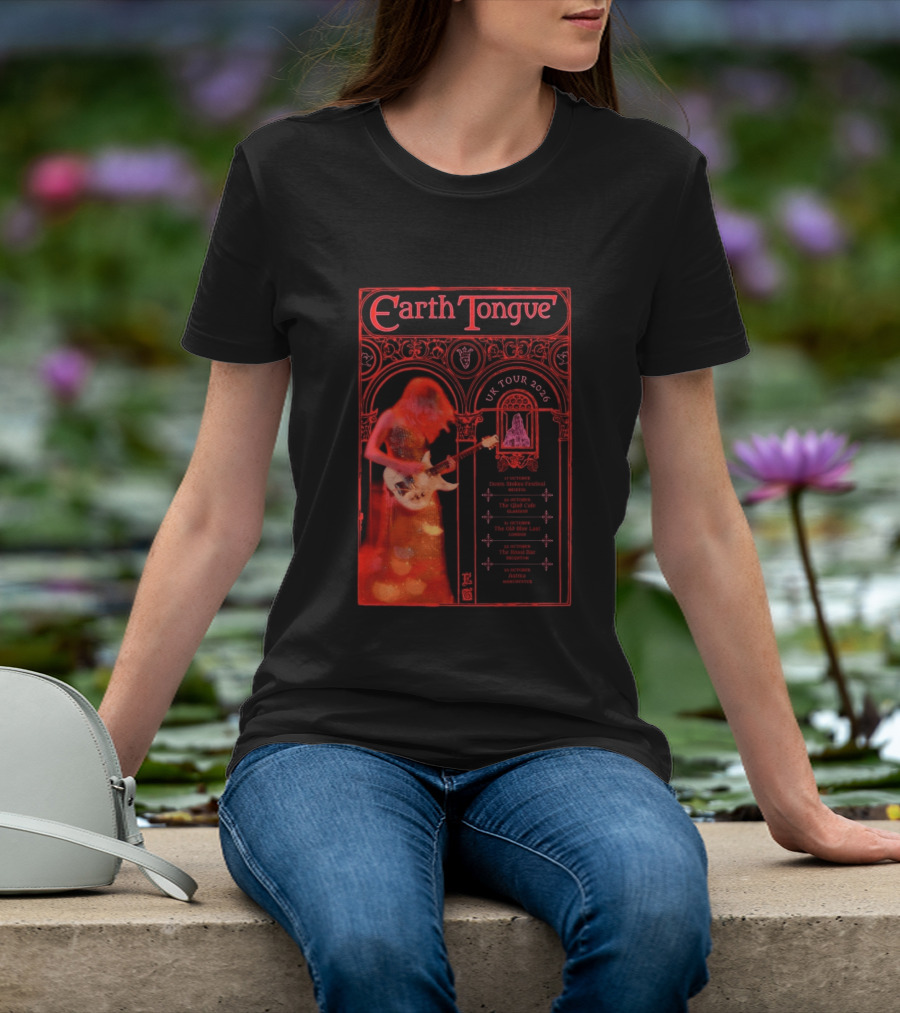 Earth Tongue UK Tour 2026 Down Stokes Festival Bristol Gilded Gothic Artistry T-Shirt