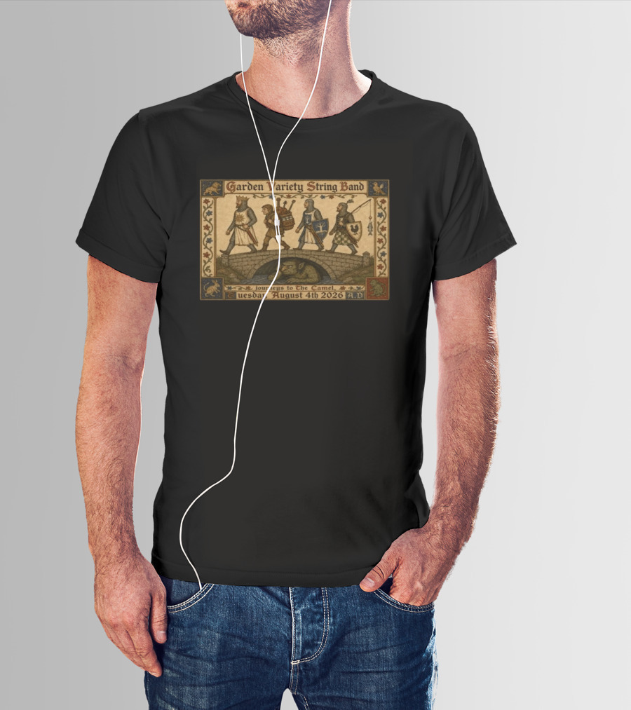 Garden Variety String Band Journeys To The Camel Richmond VA August 4 2026 A.D. T-Shirt