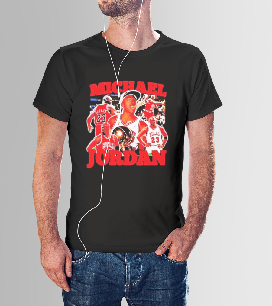 Michael Jordan Chicago Bulls 23 Basketball Legend NBA Champion T-Shirt