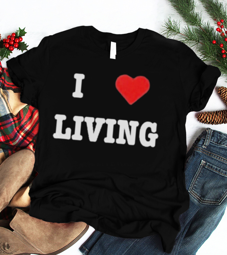 Mxdvs I Love Living Heart T-Shirt