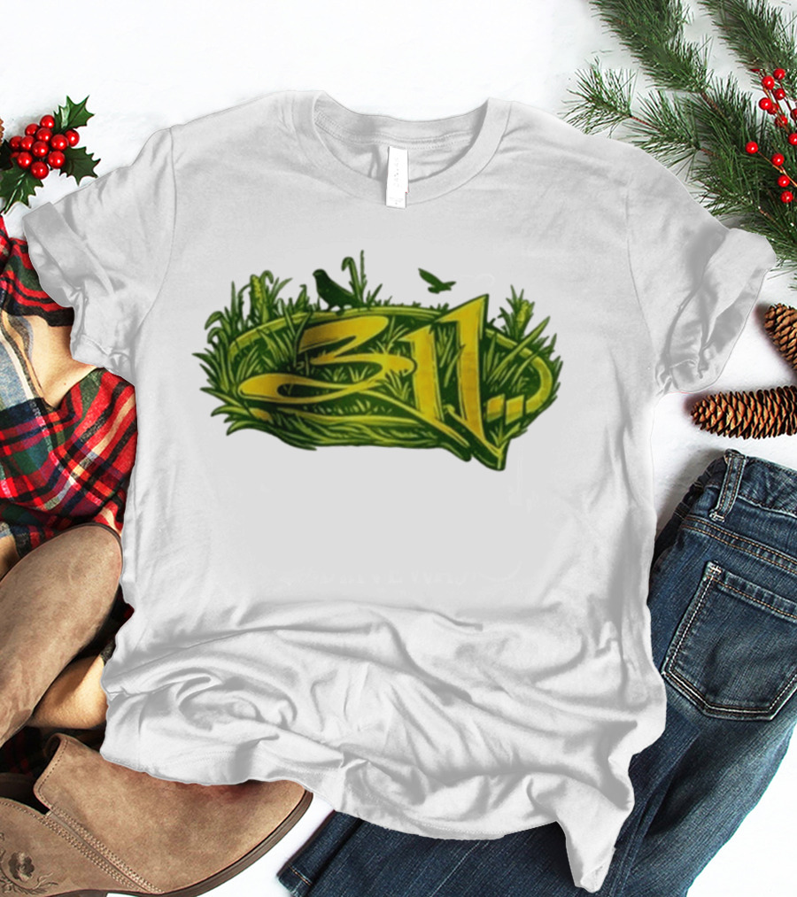311 Band 2026 Summer Tour Green Nature T-Shirt
