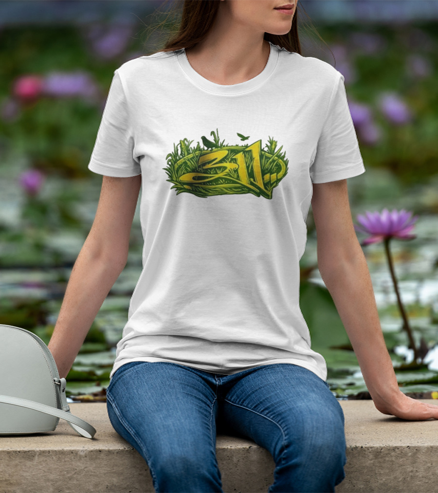 311 Band 2026 Summer Tour Green Nature T-Shirt