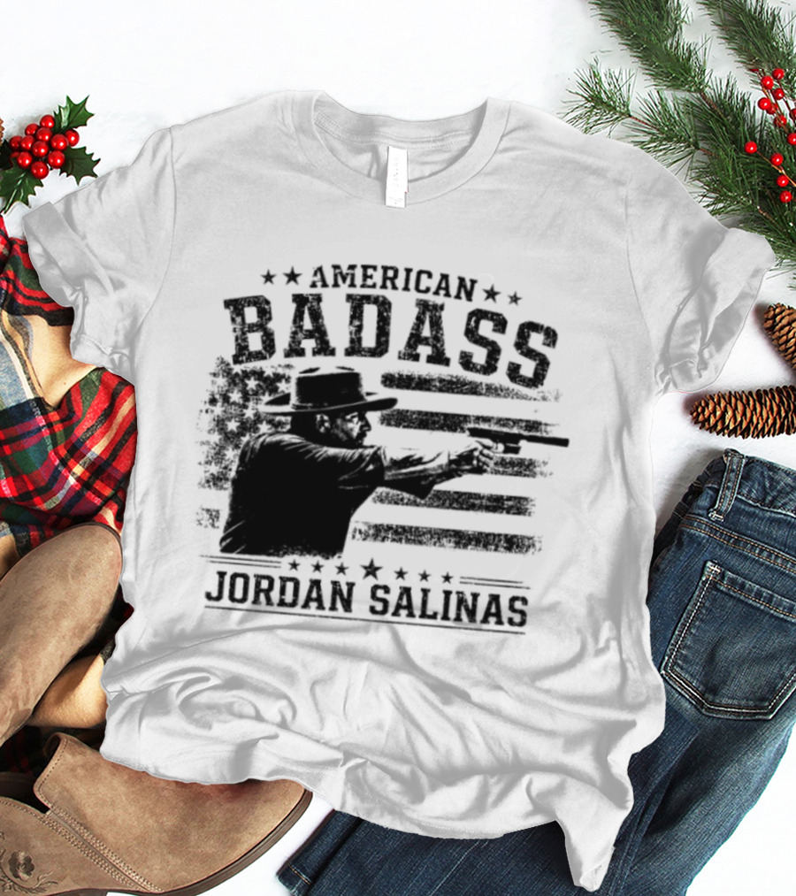American Badass Jordan Salinas True Patriot USA Flag T-Shirt