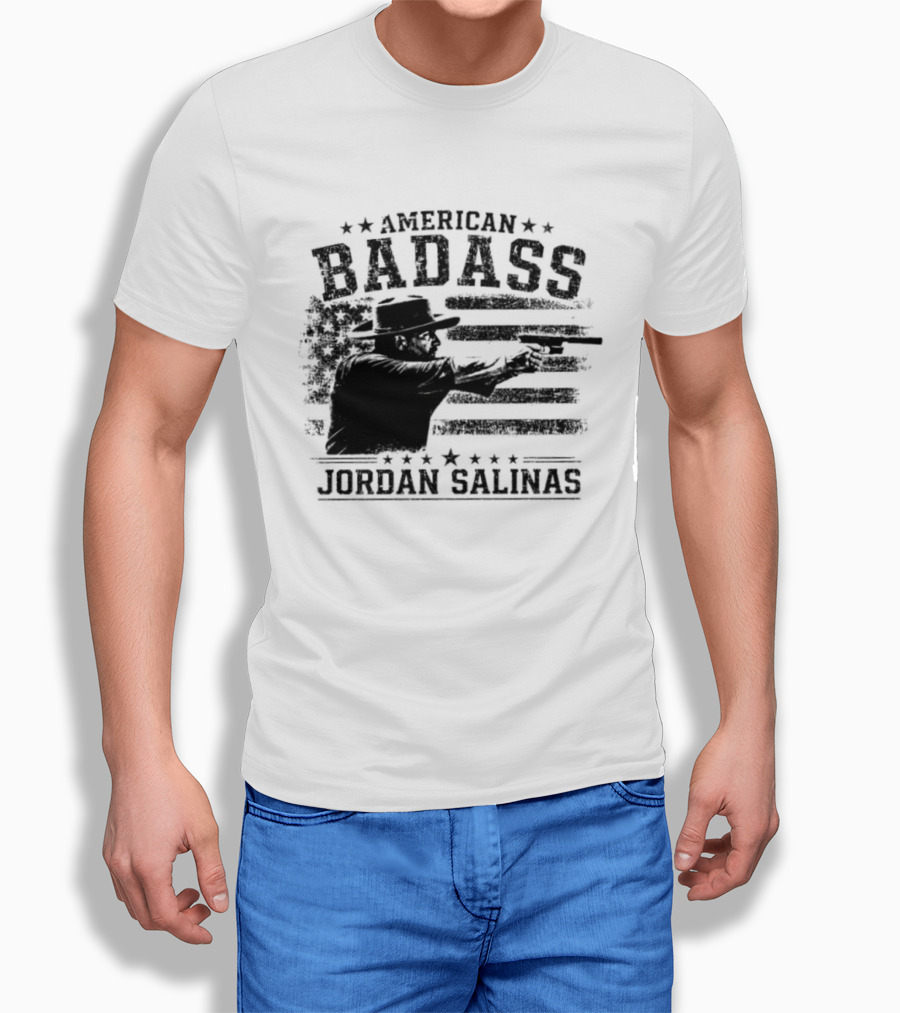 American Badass Jordan Salinas True Patriot USA Flag T-Shirt