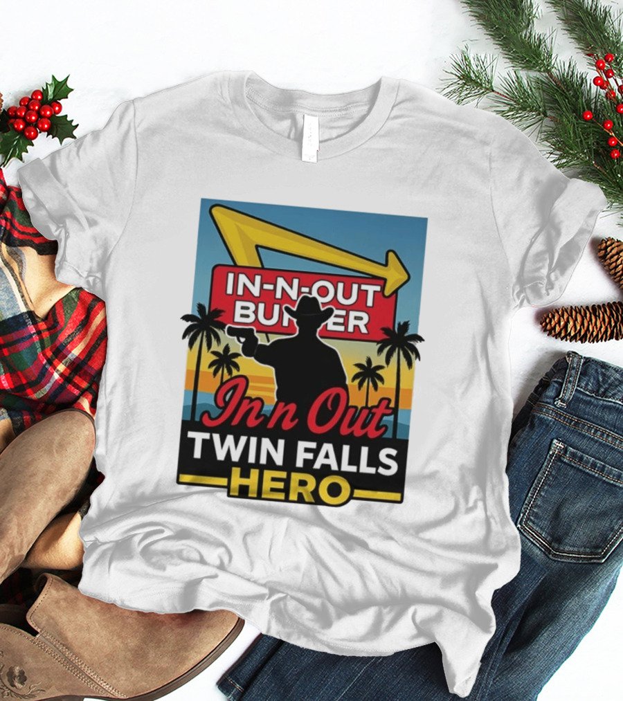 In N Out Burger Twin Falls Hero Retro Western 2026 T-Shirt