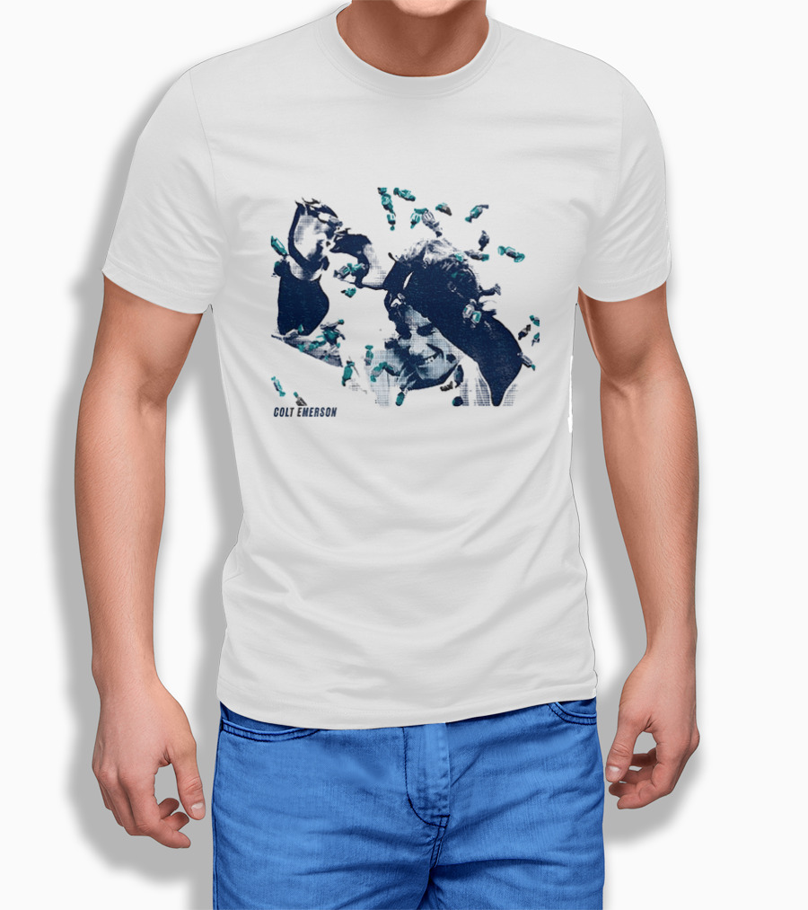 Colt Emerson Walk Off Bubble Gum Bath Mariners Baseball T-Shirt