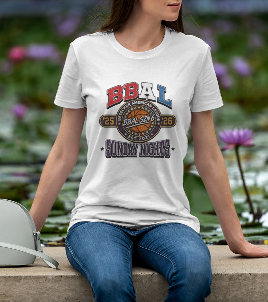 Dave Portnoy Besecker American League BBAL SZN 6 Sunday Nights 2025 2026 T-Shirt