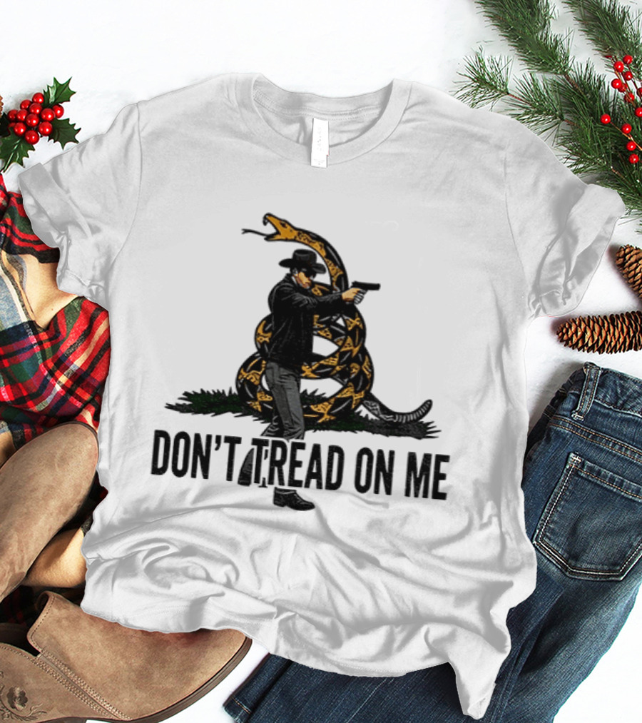 Jordan Salinas Don't Tread On Me Cowboy Snake Stand America T-Shirt