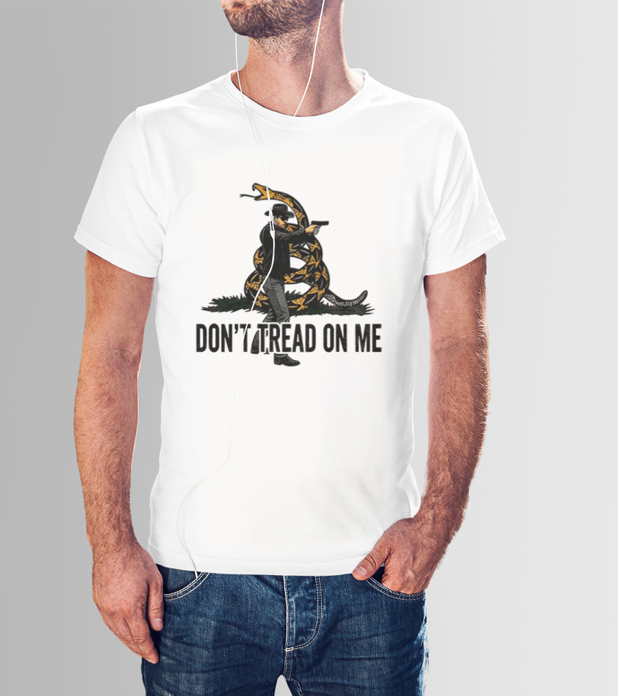 Jordan Salinas Don't Tread On Me Cowboy Snake Stand America T-Shirt