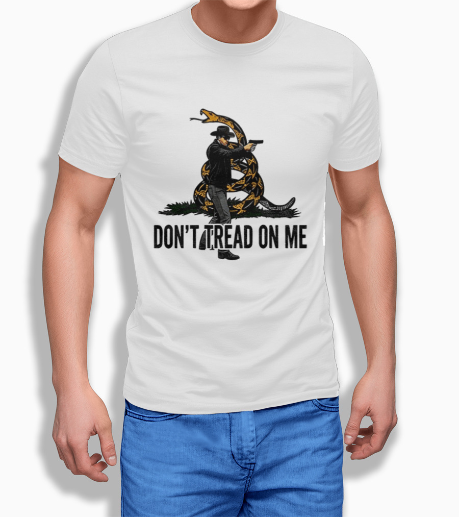 Jordan Salinas Don't Tread On Me Cowboy Snake Stand America T-Shirt