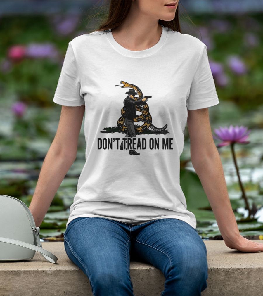 Jordan Salinas Don't Tread On Me Cowboy Snake Stand America T-Shirt