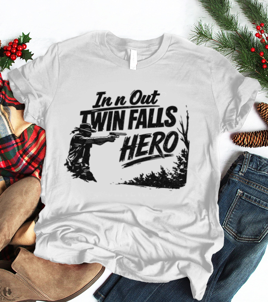 Jordan Salinas In N Out Twin Falls Hero Idaho Political T-Shirt