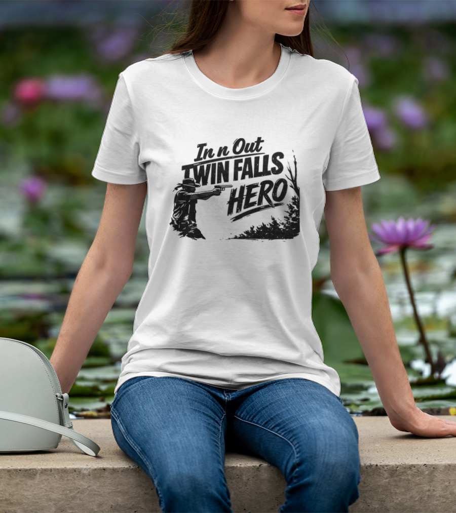 Jordan Salinas In N Out Twin Falls Hero Idaho Political T-Shirt