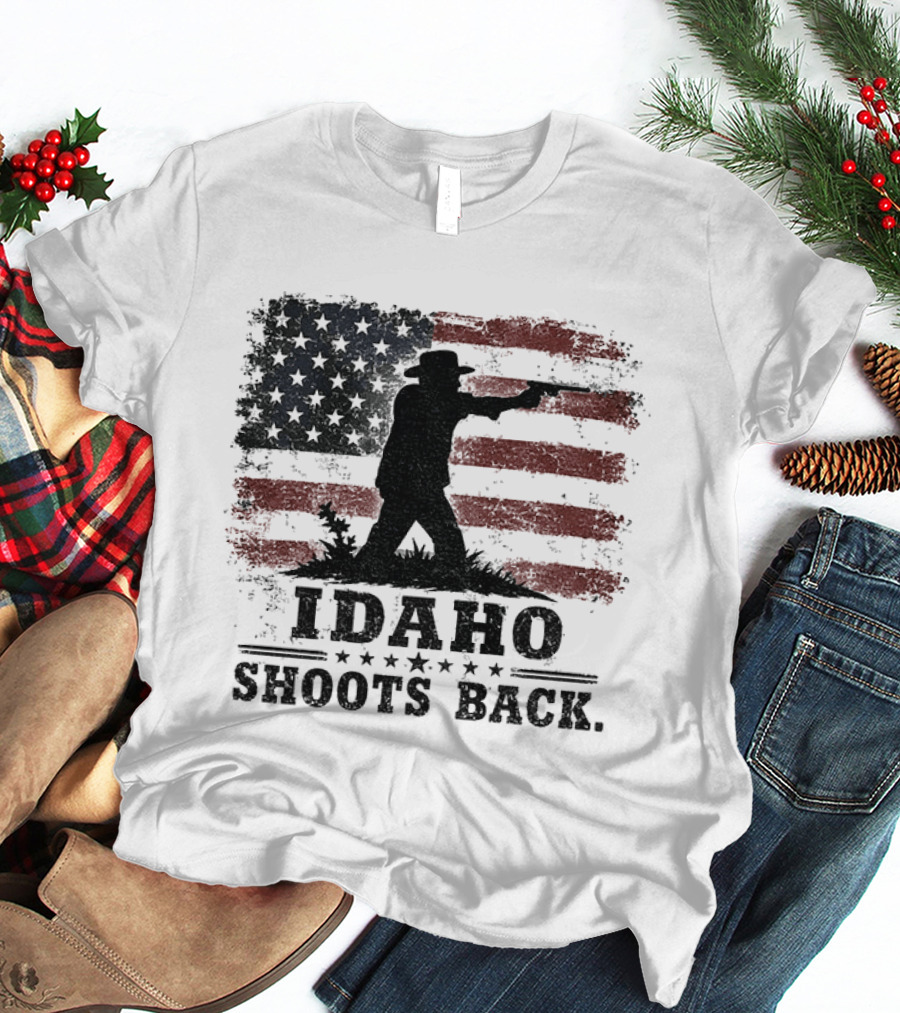 Idaho Shoots Back American Hero Flag T-Shirt