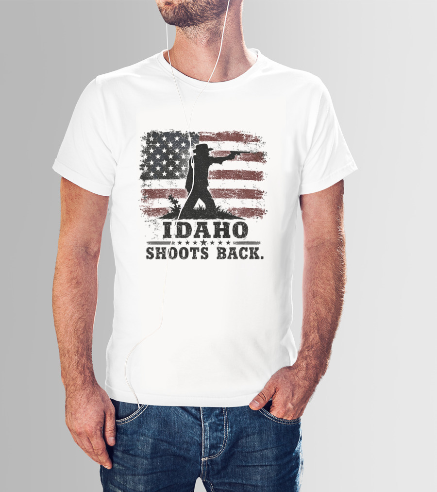 Idaho Shoots Back American Hero Flag T-Shirt