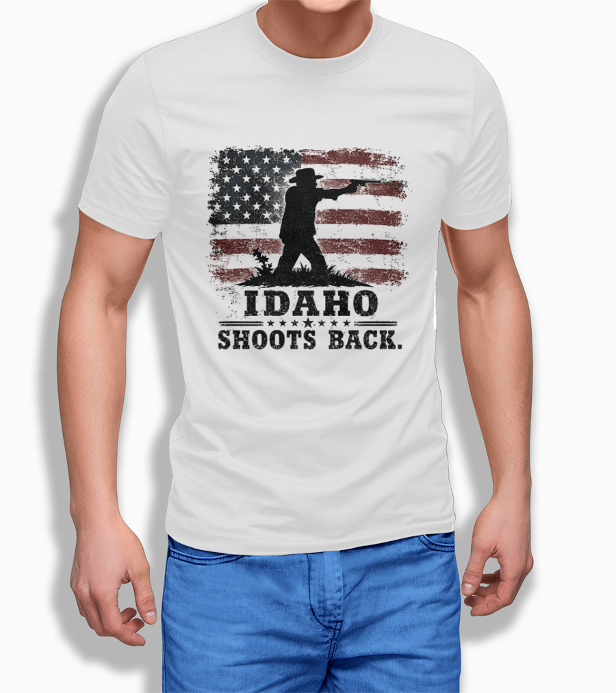Idaho Shoots Back American Hero Flag T-Shirt