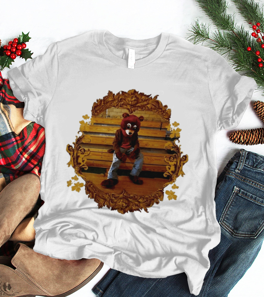 Kanye West The College Dropout Bear Seated In Ornate Frame T-Shirt
