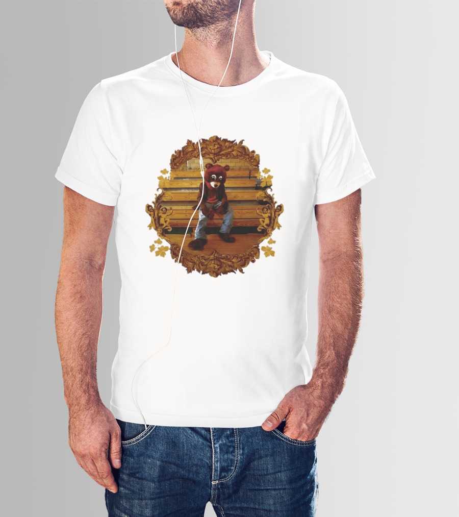 Kanye West The College Dropout Bear Seated In Ornate Frame T-Shirt