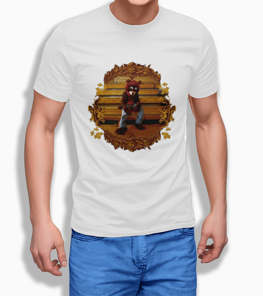 Kanye West The College Dropout Bear Seated In Ornate Frame T-Shirt