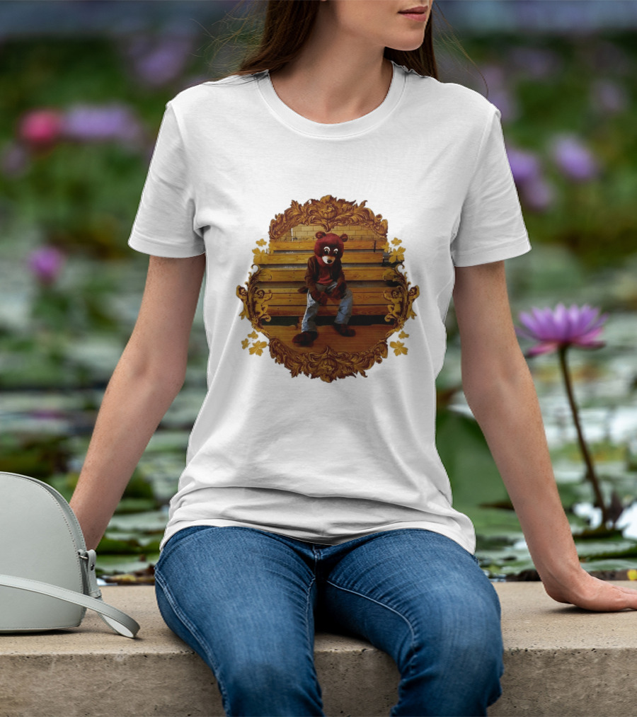 Kanye West The College Dropout Bear Seated In Ornate Frame T-Shirt