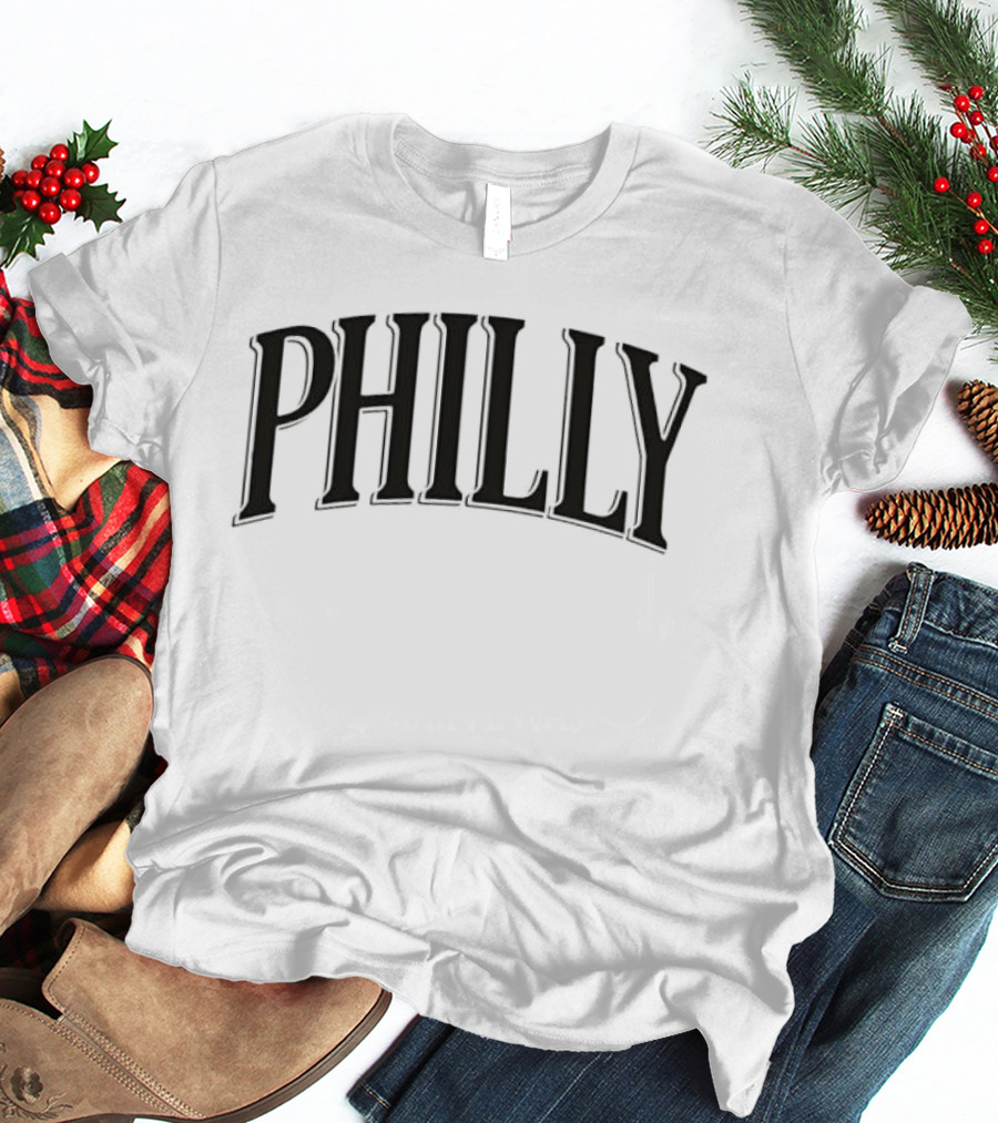 Philly City Pride Vintage Arched Lettering T-Shirt