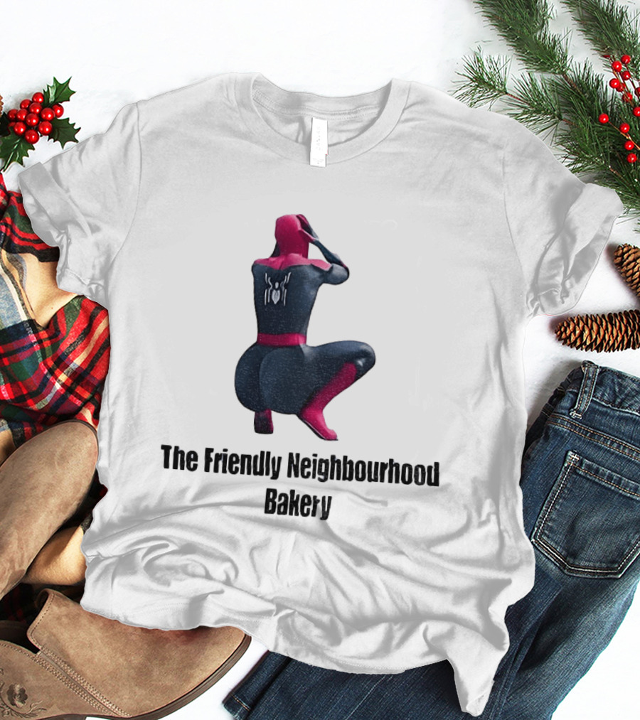 Sexy Spider Man The Friendly Neighbourhood Bakery Pose T-Shirt
