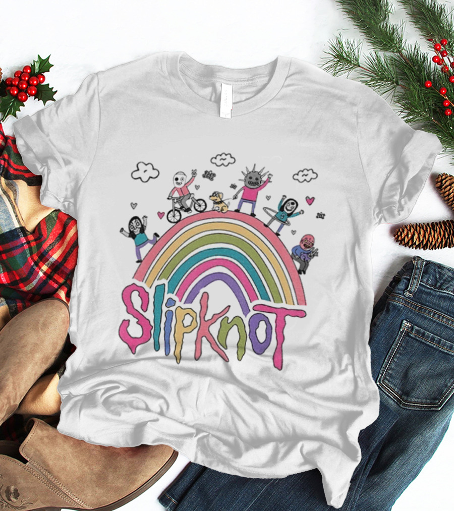 Slipknot Playful Rainbow Characters T-Shirt