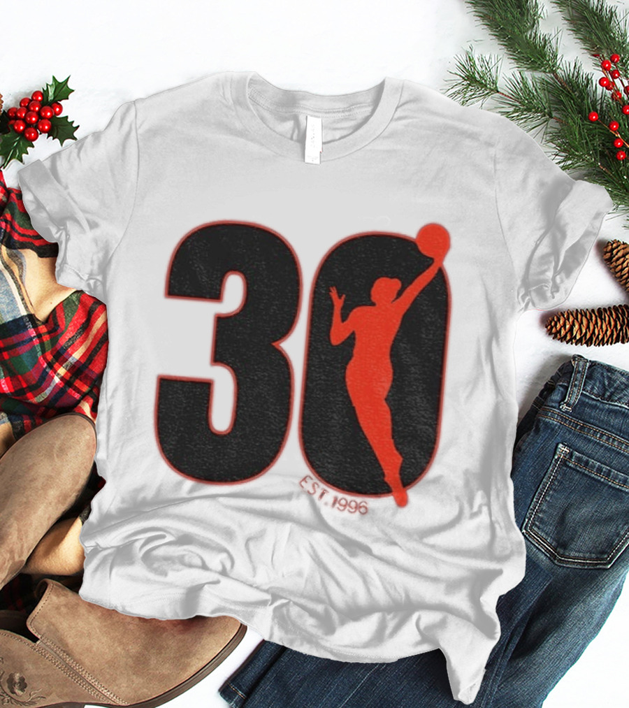 WNBA 30th Anniversary 1996 Basketball Player T-Shirt
