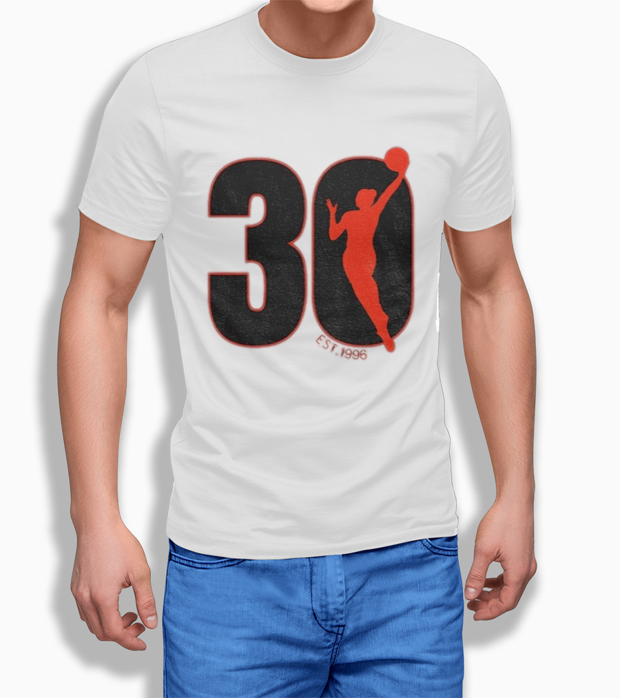 WNBA 30th Anniversary 1996 Basketball Player T-Shirt