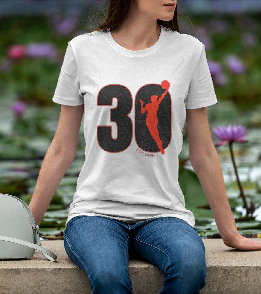 WNBA 30th Anniversary 1996 Basketball Player T-Shirt