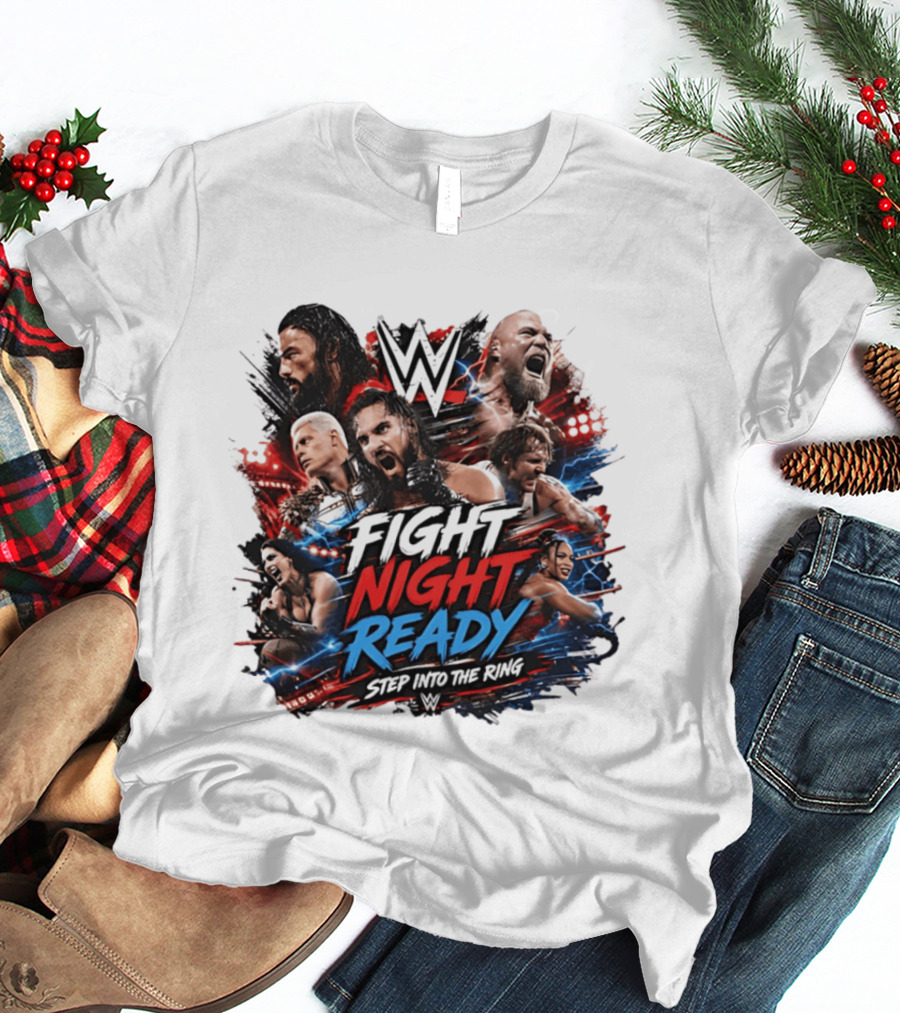 WWE Fight Night Ready Step Into The Ring SummerSlam Superstars T-Shirt