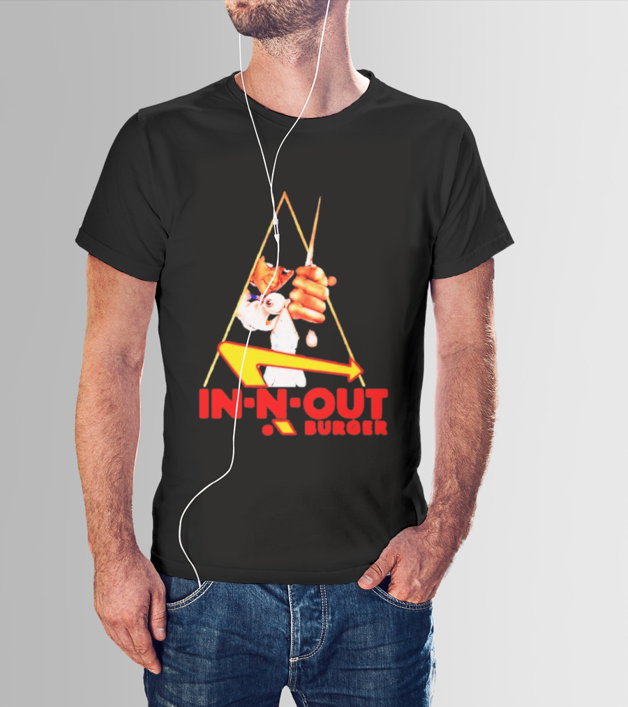 A Work Orange In N Out Burger Logo Mashup T-Shirt
