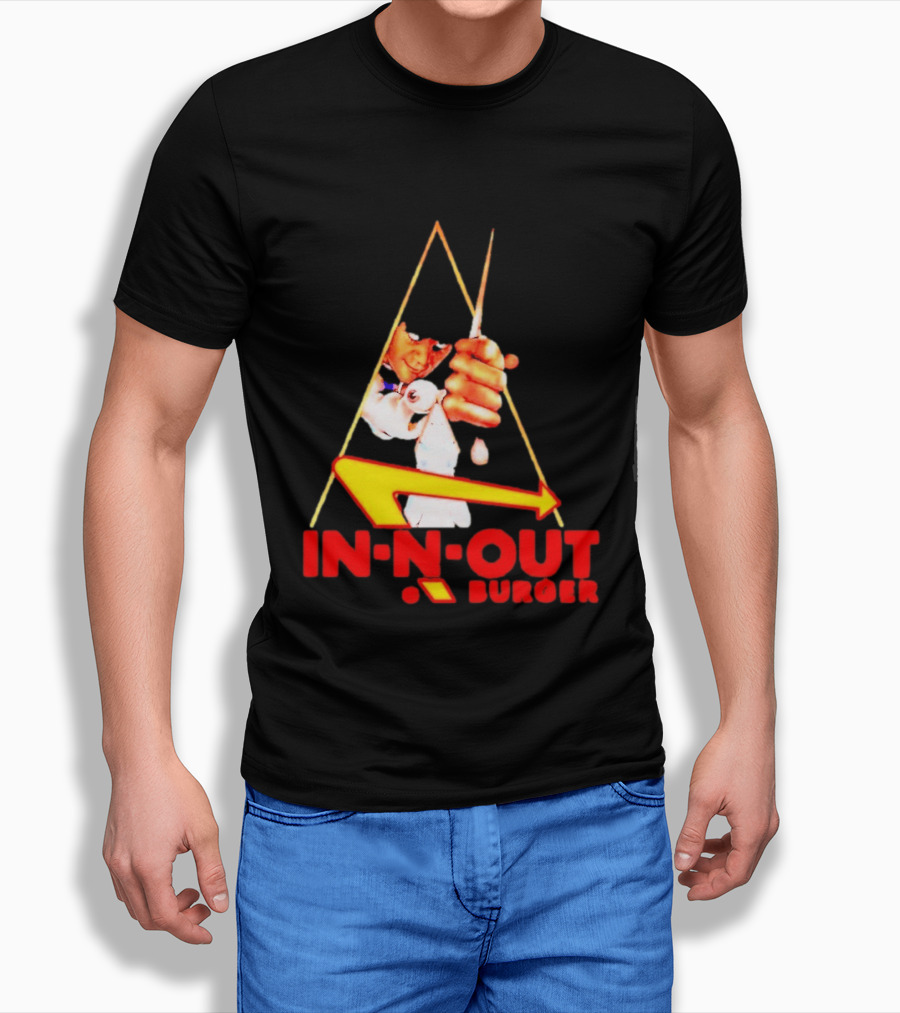A Work Orange In N Out Burger Logo Mashup T-Shirt