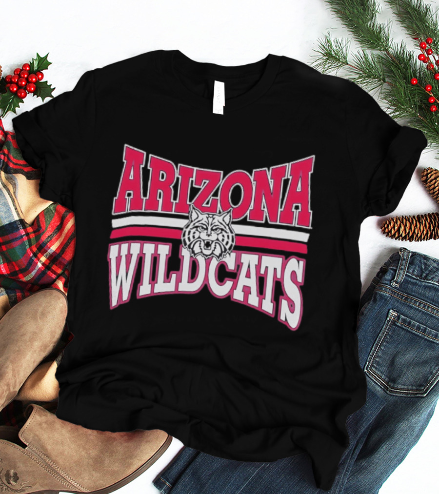 Arizona Wildcats NCAA Head Red White Stripes T-Shirt