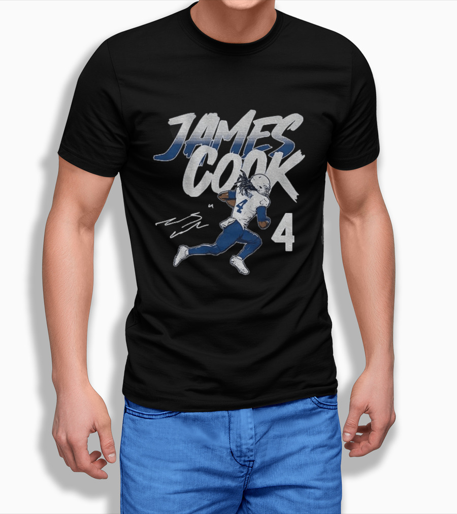 James Cook 4 Buffalo Bills Football Player Athlete T-Shirt