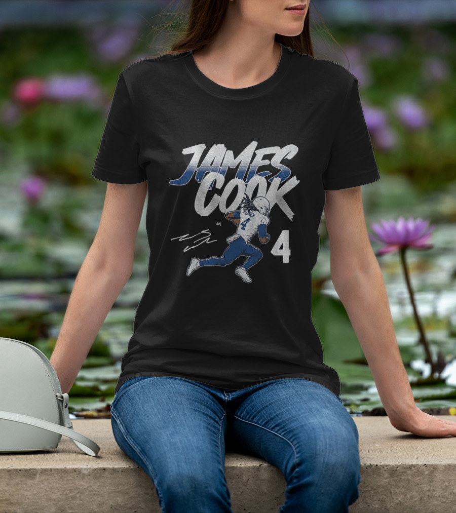 James Cook 4 Buffalo Bills Football Player Athlete T-Shirt