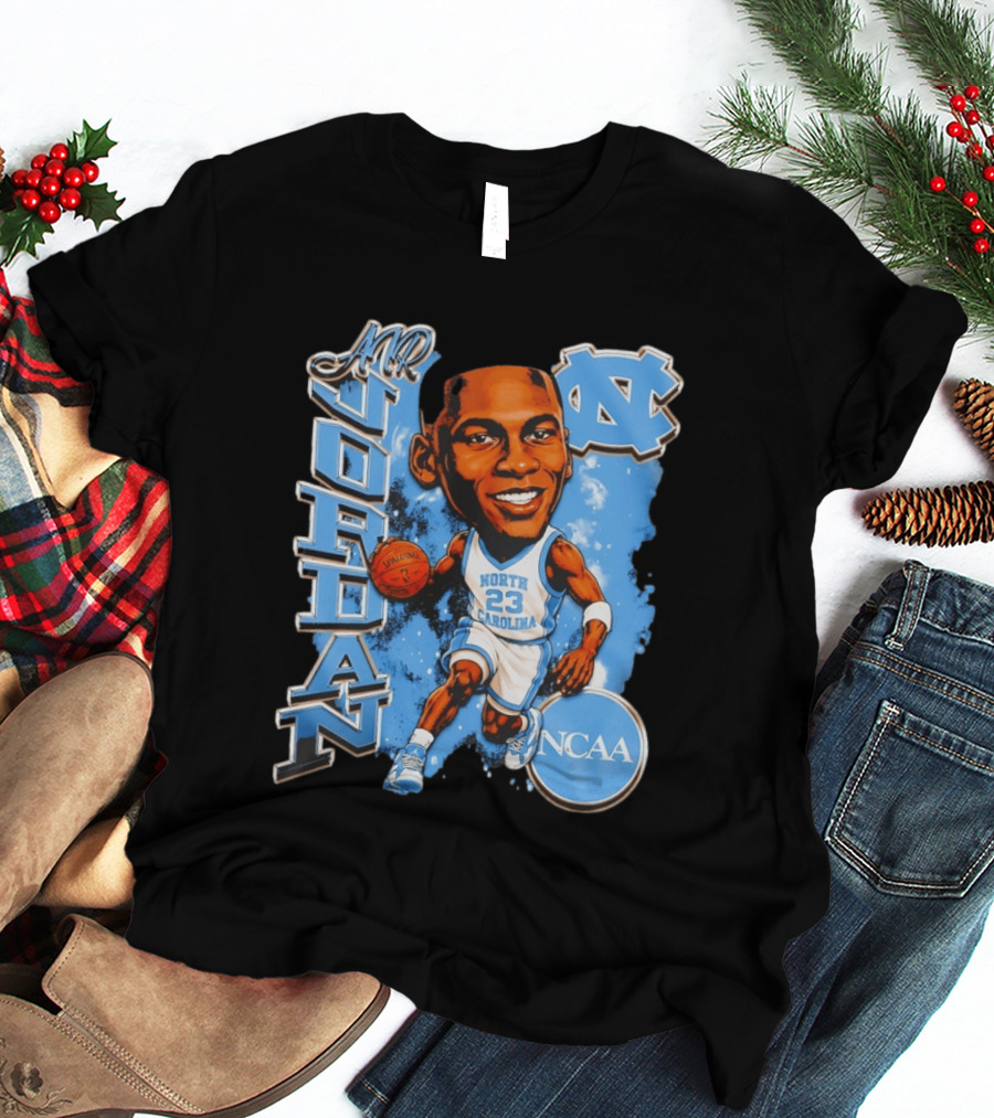 Mr Jordan North Carolina Tar Heels NCAA Basketball 23 T-Shirt