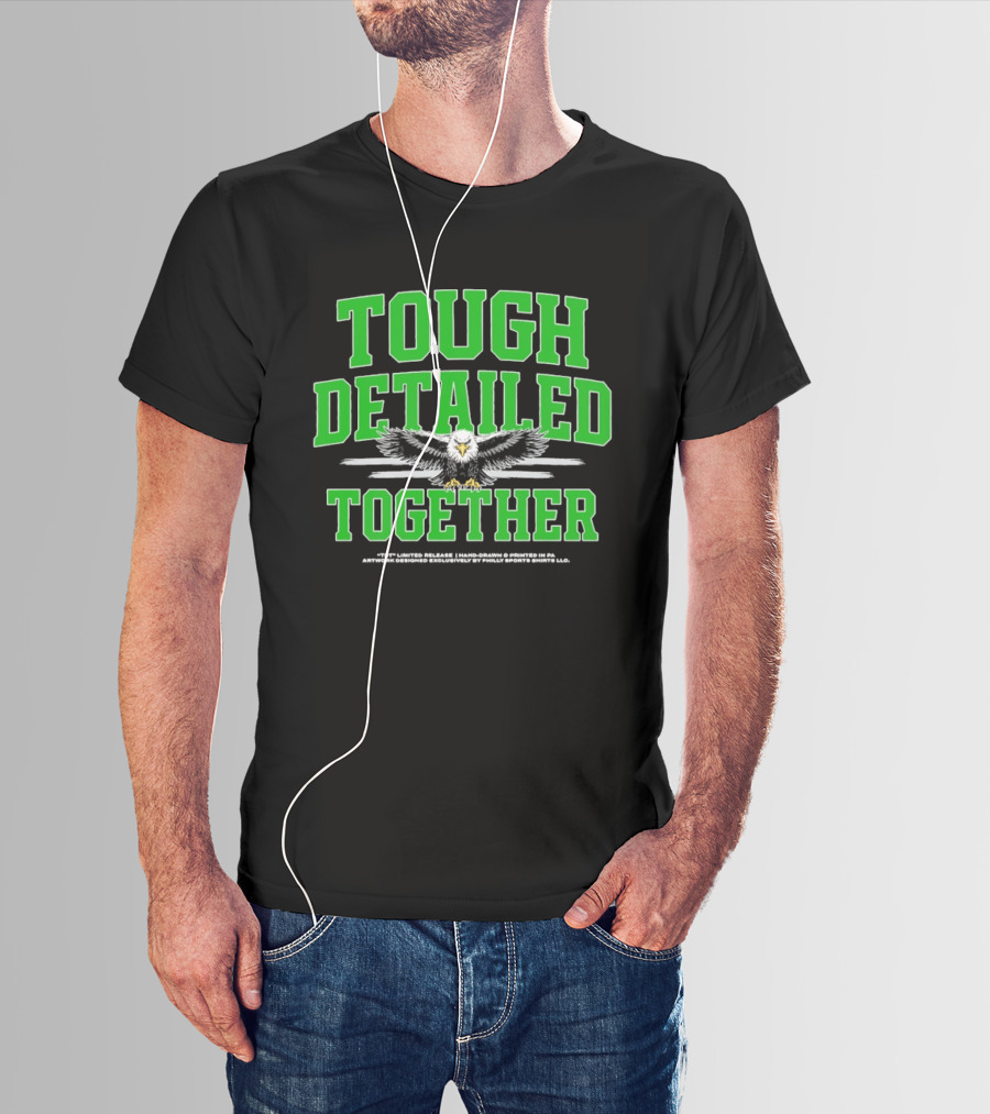 Philadelphia Eagles Tough Detailed Together Jalen Hurts T-Shirt