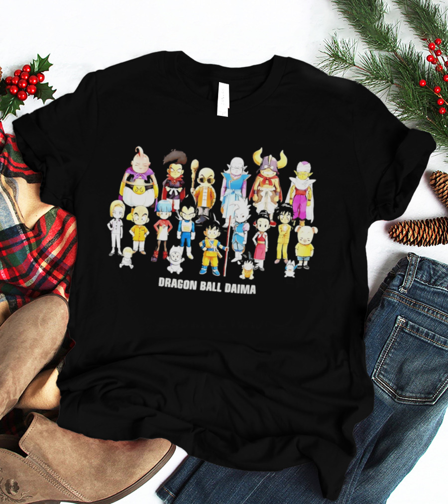 Dragon Ball Daima Chibi Anime Characters Lineup T-Shirt