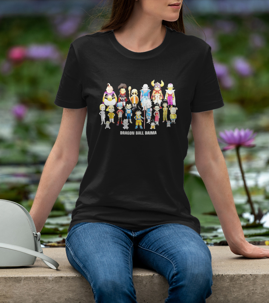 Dragon Ball Daima Chibi Anime Characters Lineup T-Shirt