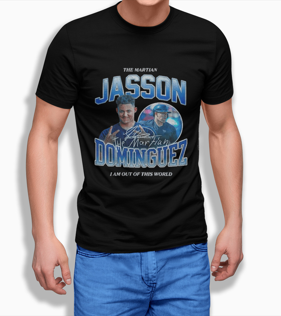 The Martian Jasson Dominguez New York Yankees I Am Out Of This World T-Shirt