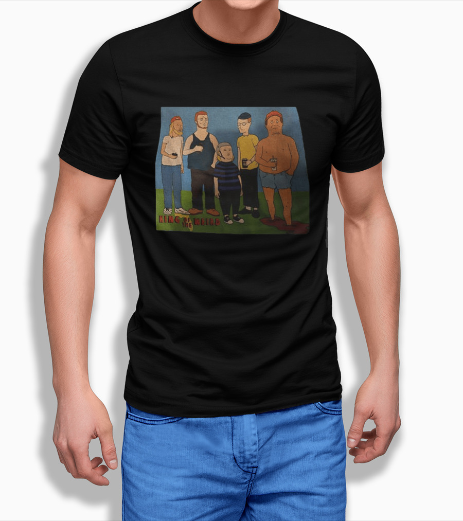 King Of The Weird King Of The Hill Characters Holding Drinks T-Shirt