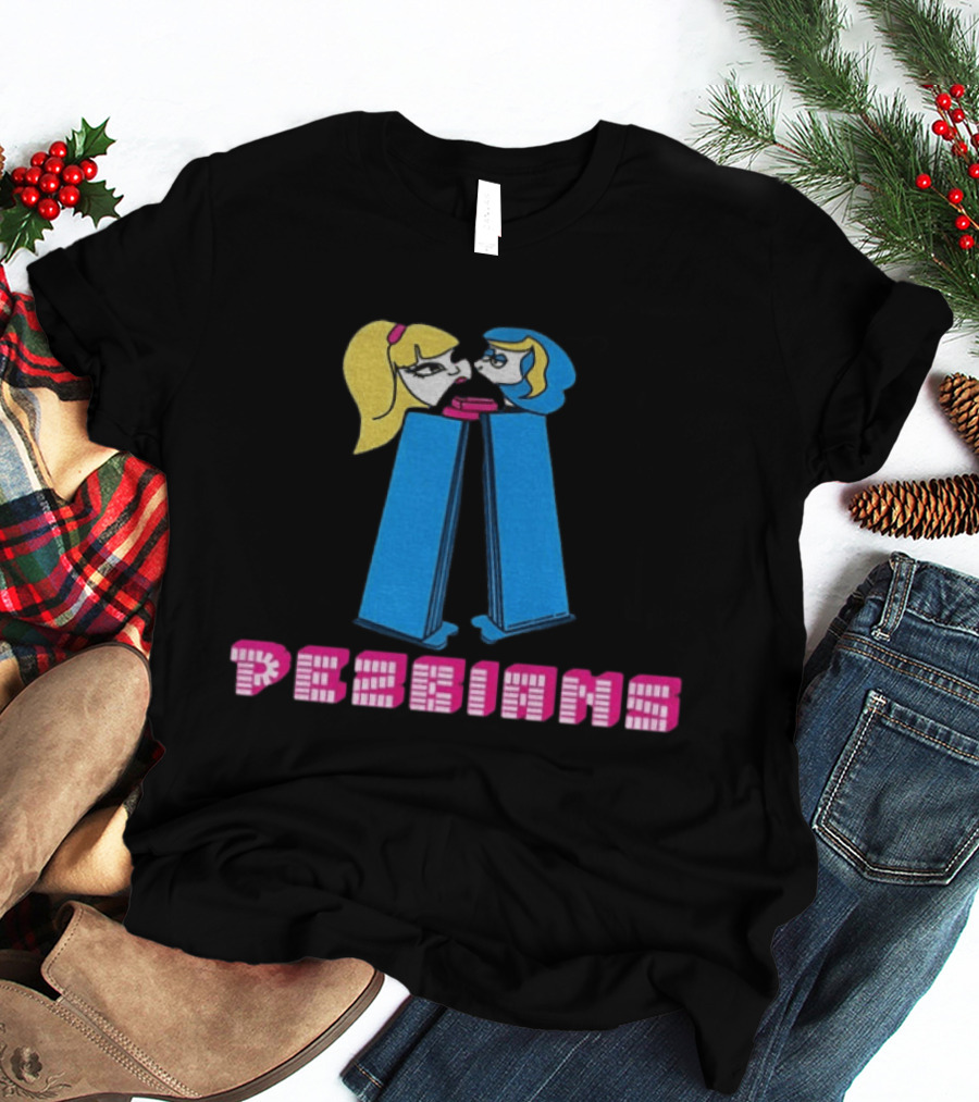 Pezbians The Powerpuff Girls Pez Dispenser Mashup T-Shirt