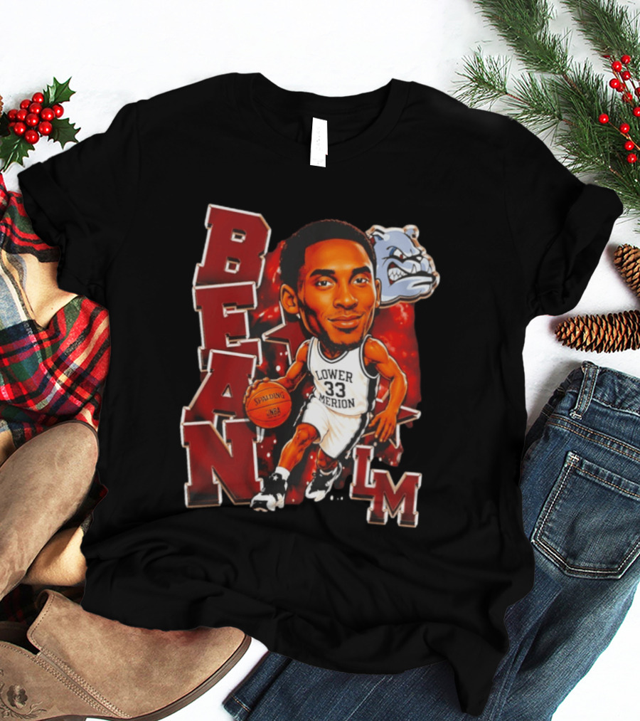 Kobe Bryant Lower Merion Aces Bean Spalding NBA Basketball LM Bulldog T-Shirt