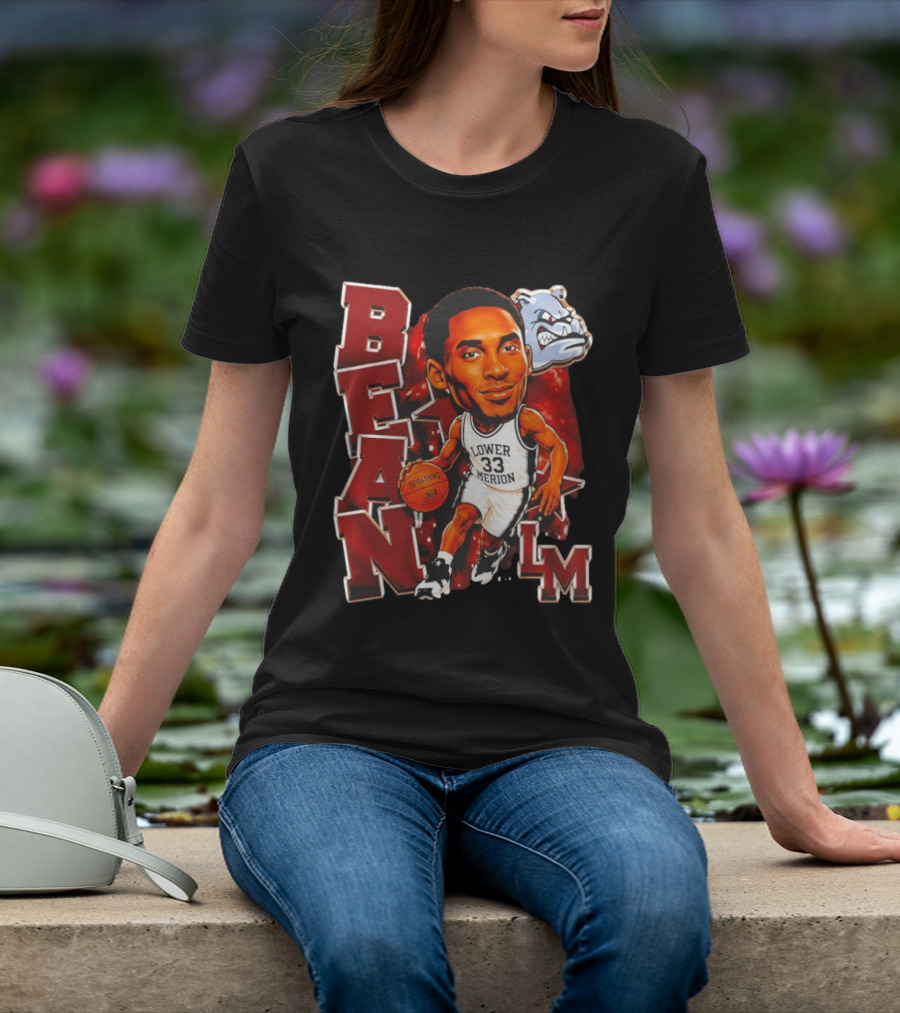 Kobe Bryant Lower Merion Aces Bean Spalding NBA Basketball LM Bulldog T-Shirt